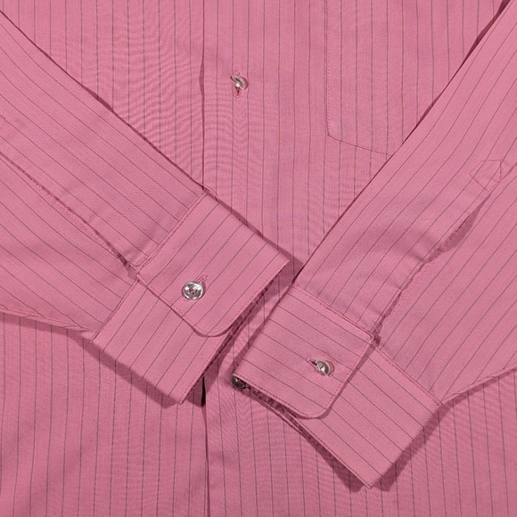 Vintage 50s Golden Arrow Pinstripe Monarch Decton Perma Iron Sanforized Sz Large - Picture 3 of 7